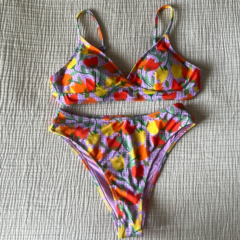 Blackbough Purple & Flower Design Two Piece